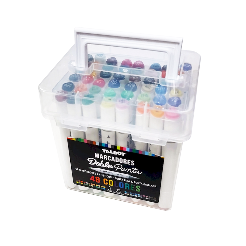 Marcadores Sketch Profesionales Deli X48 Colores Doble Punta