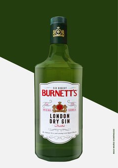 Gin Burnett´s 1 litro (Industria Argentina)