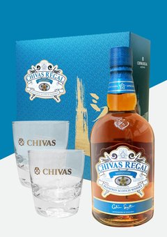 Whisky Chivas Regal Mizunara 750 cc + 2 Vasos