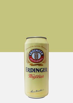 Cerveza Rubia de Trigo Alemana Erdinger Lata 500 cc