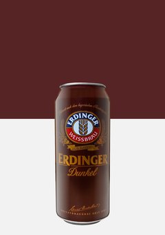 Cerveza de Trigo Oscura Alemana Erdinger Lata 500 cc