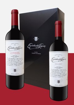 Escorihuela Gascón 2 botellas con Estuche (1 bot. Malbec 750 cc + 1 bot. Cabernet Sauvignon 750 cc) (Bodega Escorihuela)