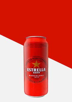 Cerveza Rubia Española Estrella Damm Lata 500 cc