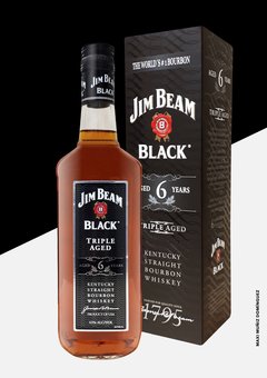 Whiskey Bourbon Jim Beam Black 750 cc Con Estuche