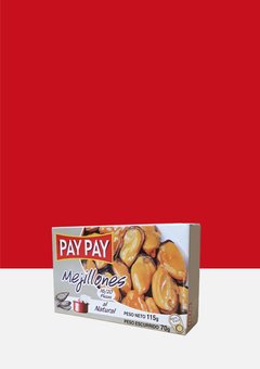 Mejillones Españoles Pay Pay al Natural Lata 115 g