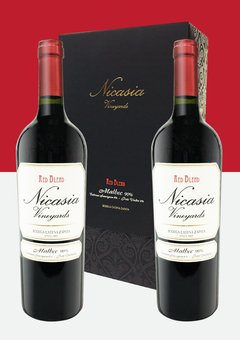 Nicasia Malbec 750 cc Con Estuche de 2 botellas