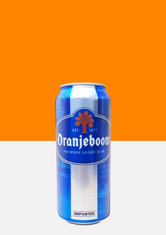 Cerveza Rubia Holandesa Oranjeboom Lata 500 cc