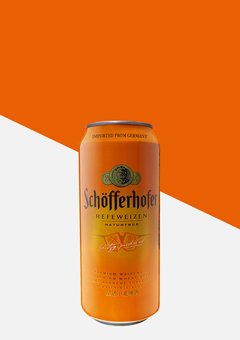 Cerveza Rubia de Trigo Alemana Schofferhofer Lata 500 cc