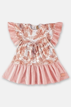 UP BABY -VESTIDO INFANTIL EM TECIDO VOIL (LARANJA) - comprar online