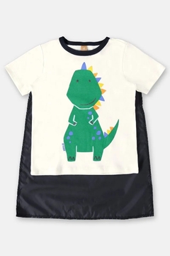 UP BABY - PIJAMA CURTO DINO DREAMS INFANTIL (OFF WHITE) - comprar online