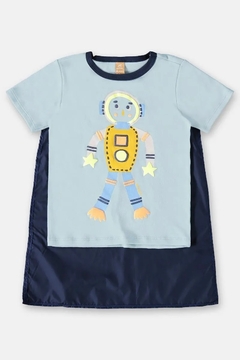 UP BABY - PIJAMA CURTO ROBÔ DREAMS INFANTIL (AZUL) na internet