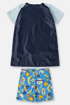 UP BABY - PIJAMA CURTO ROBÔ DREAMS INFANTIL (AZUL) - comprar online