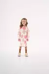 UP BABY - VESTIDO MULLET MANGA LONGA INFANTIL (ROSA)