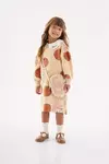 UP BABY - VESTIDO MULLET MANGA LONGA INFANTIL (MARROM)