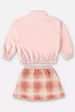 UP BABY - CONJUNTO JAQUETA E SHORT-SAIA INFANTIL MENINA (ROSA) - comprar online