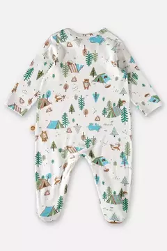 UP BABY - MACACÃO COMFY PARA BEBÊ MENINO (OFF WHITE) na internet