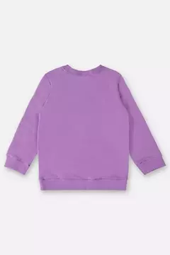 UP BABY - BLUSÃO BÁSICO EM MOLETOM INFANTIL MENINA ( LAVANDA INGLESA) - comprar online