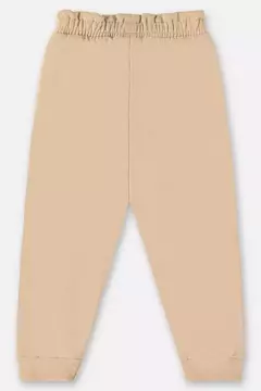 UP BABY - CALÇA EM MOLECOTTON INFANTIL MENINA (BEGE) - comprar online