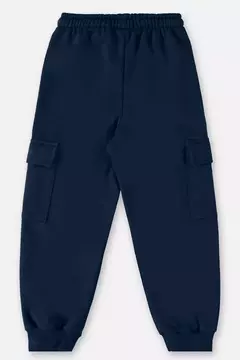 UP BABY - CALÇA EM MOLETOM INFANTIL MENINO (AZUL) - comprar online