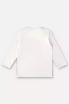 UP BABY - CAMISETA MANGA LONGA BÁSICA INFANTIL MENINO (BRANCO) - comprar online