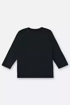 UP BABY - CAMISETA MANGA LONGA BÁSICA INFANTIL MENINO (PRETO) - comprar online