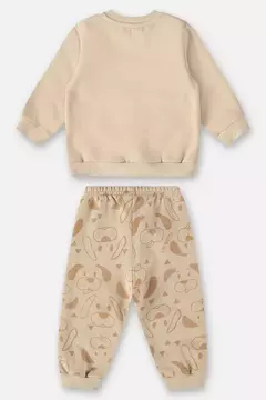 UP BABY - CONJUNTO BLUSÃO E CALÇA BEBÊ MENINO (BEGE) na internet