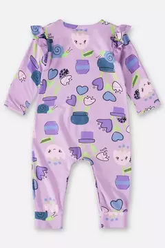 UP BABY - MACACÃO EM MOLECOTTON BEBÊ PARA MENINA (ROXO) na internet