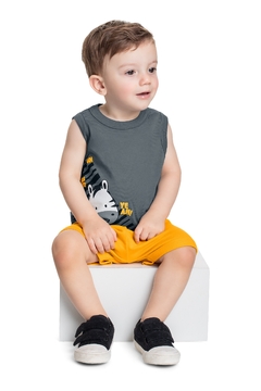 Bee Loop - Conjunto Infantil com Regata e Bermuda