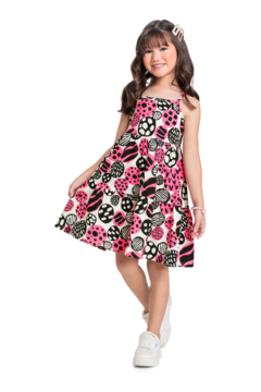 Bee Loop - Vestido Infantil em Meia Malha