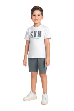 Bee Loop - Conjunto Infantil com Camiseta e Bermuda para Menino