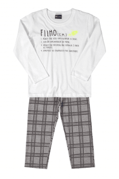 Pijama Camiseta e Calça em Malha da Quimby, para Pai e Filho (preço individual) na internet