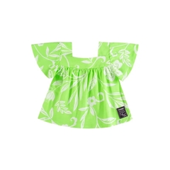 Quimby - Conjunto com Bata e Short Infantil Feminino (Verde) na internet