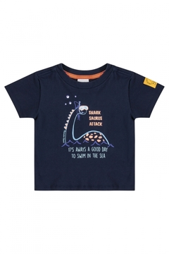 Quimby -Conjunto de Dinossaurinhos com Camiseta e Bermuda para Bebê Menino (Azul) - comprar online