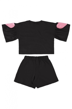 Gloss - Conjunto Feminino In Love com Blusa e Short (Preto) na internet