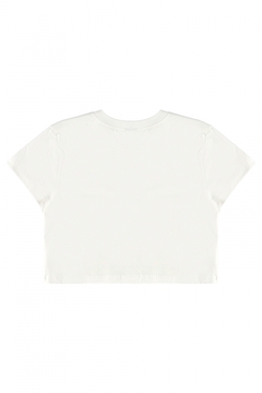 Gloss - Blusa Cropped Manga Curta em Meia Malha - Loja de Roupas Infanto Juvenil KKVELLISTORE