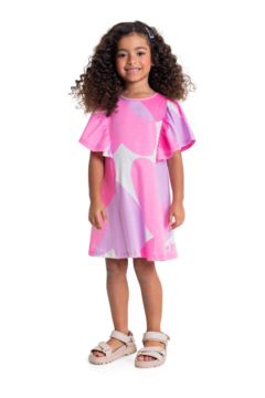 Quimby - Vestido Infantil em Meia Malha para Menina - Loja de Roupas Infanto Juvenil KKVELLISTORE