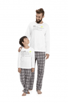 Pijama Camiseta e Calça em Malha da Quimby, para Pai e Filho (preço individual)