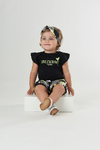 Up Baby - Conj. Body em cotton com faixa de cabelo e shorts em tecido viscose estampado digital