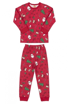 Up Baby - Conjunto de Pijama Infantil Vermelho