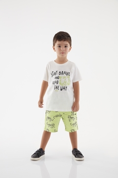 Up Baby - Conjunto Camiseta e Bermuda Estampa Menino