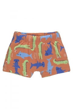 Up Baby -Sunga Boxer Infantil com Proteção FPS +50 (Laranja)