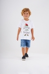 Up Baby - Camiseta Festas Menino Infantil (Branco)