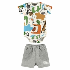 Up Baby - Conjunto Body E Bermuda Menino