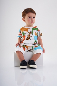 Up Baby - Macaquinho Estampado para Menino