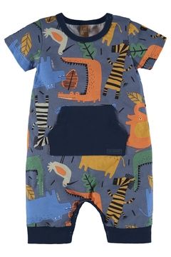 Up Baby - Macaquinho Estampado para Menino - Loja de Roupas Infanto Juvenil KKVELLISTORE