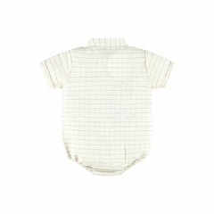 Up Baby - Body Camisa Bebê Menino (Bege) - comprar online