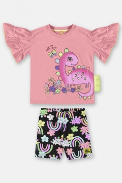 UP BABY - CONJUNTO INFANTIL DINOS MENINA - loja online