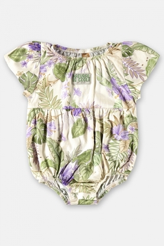 UP BABY - BANHO DE SOL ESTAMPADO BEBÊ MENINA (OFF WHITE) - comprar online