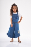 UP BABY - JARDINEIRA EM JEANS INFANTIL MENINA