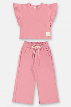 UP BABY - CONJUNTO BLUSA E CALÇA BIO SUSTENTÁVEL MENINA - Loja de Roupas Infanto Juvenil KKVELLISTORE